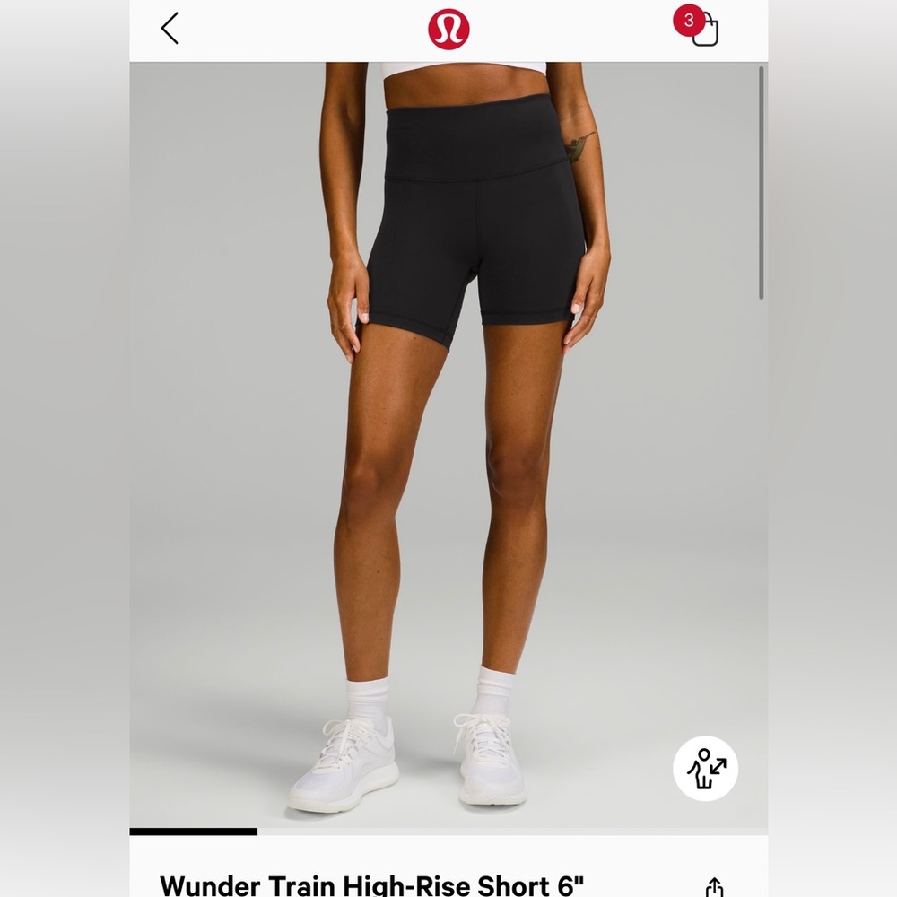 Black wunder train bike short